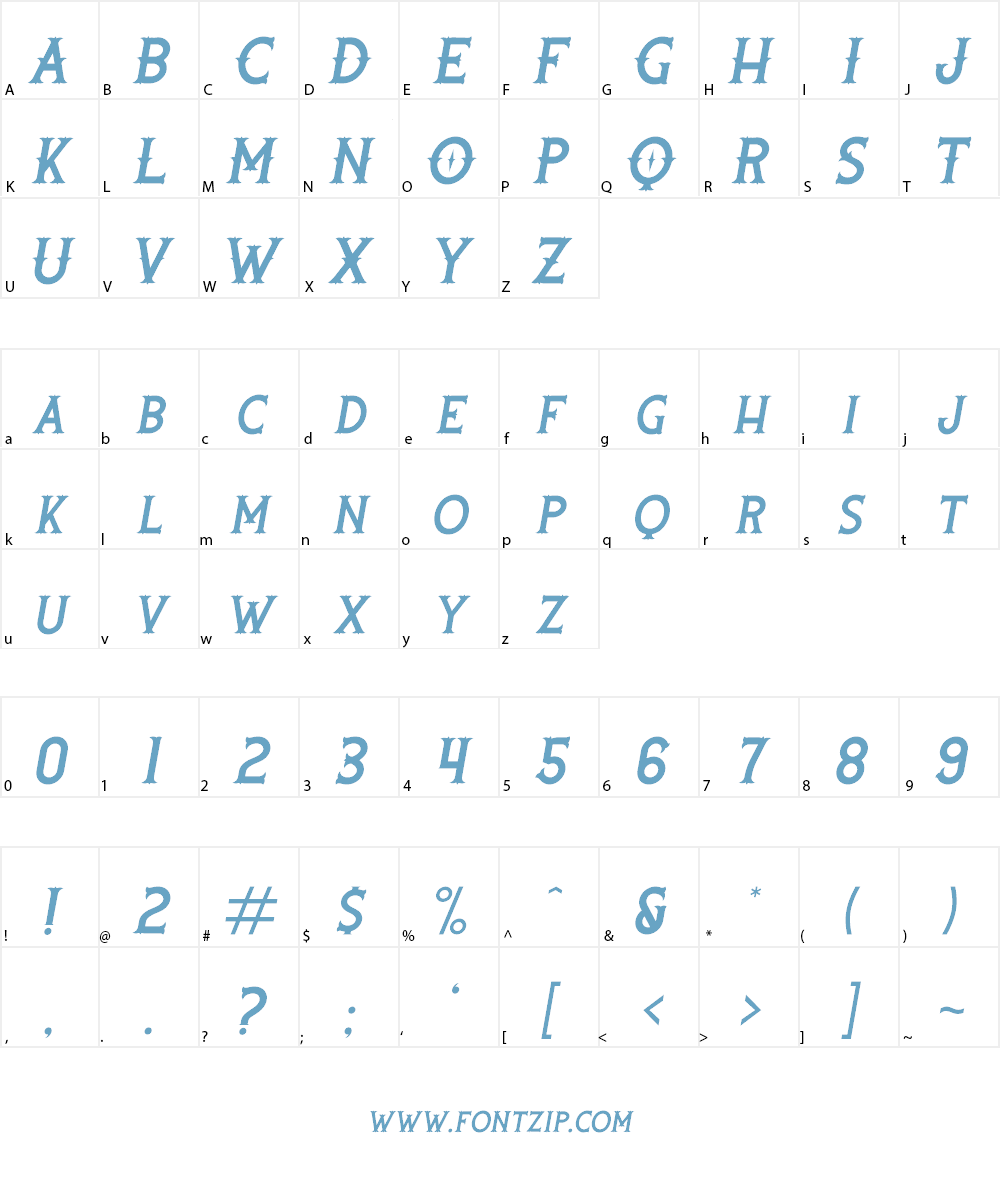 Rooters Font Character